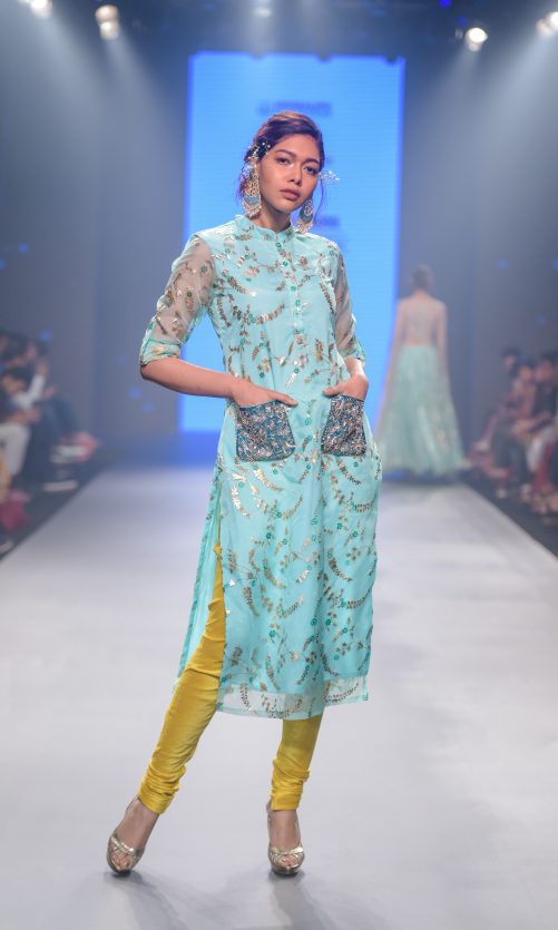 Foil Print Kurta