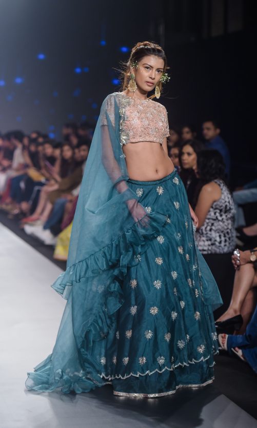 Teal Blue Lehenga Set