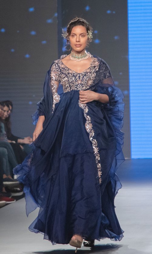 Midnight Blue Anarkali Gown