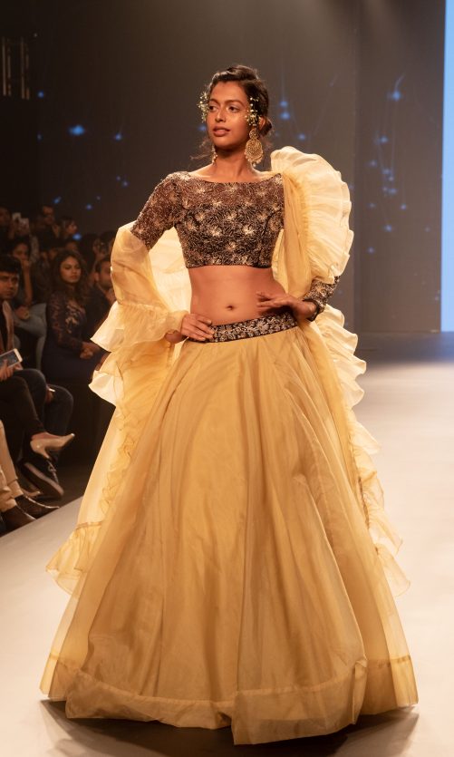 Black & Gold Lehenga