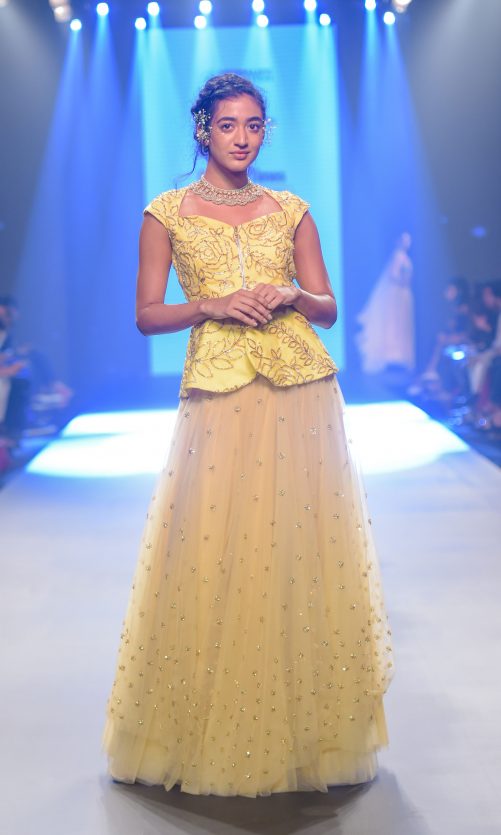 Daffodil Yellow Peplum Set