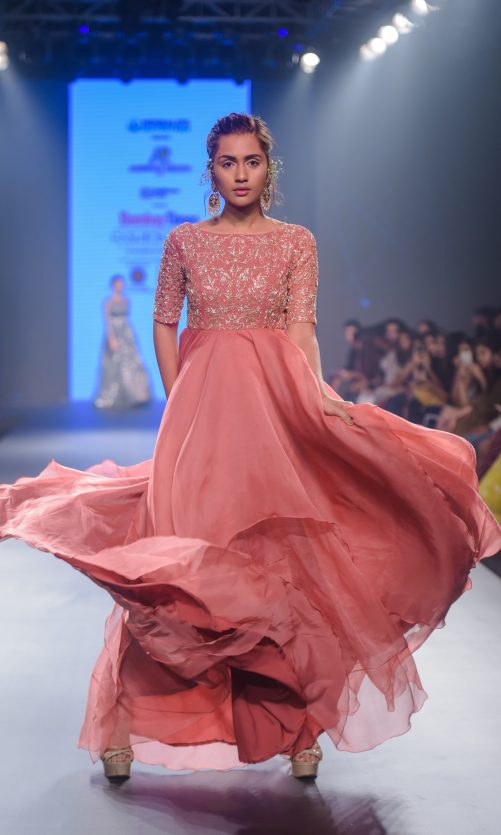 Dusty Pink Anarkali Gown