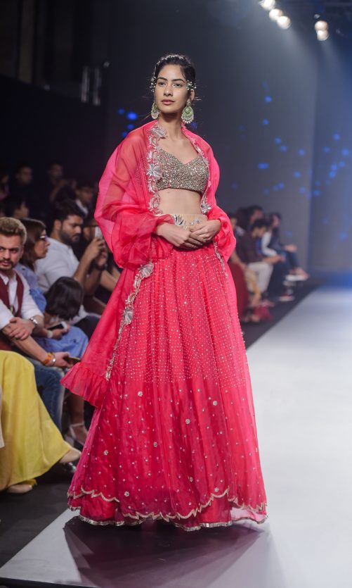 Hot pink Lehenga Set